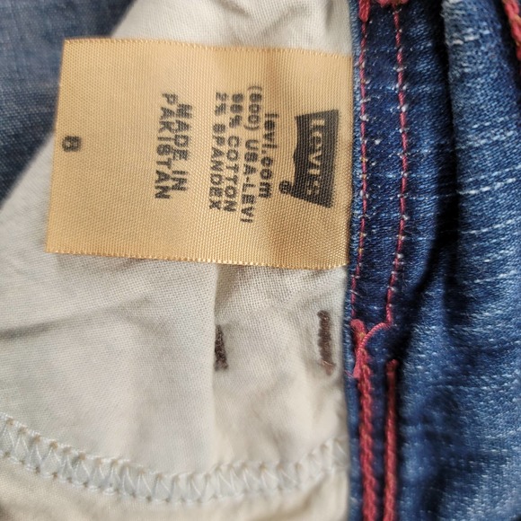 Levi's Jeans Womens 8 Blue Denim 548 Perfectly Slimming Capri - Picture 5 of 15